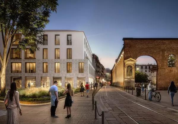 Colonne di San Lorenzo, Milano Exit realizzata